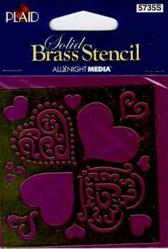 Embossing Schablone Herzen